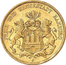 20 Mark 1879 J   "Hamburg"