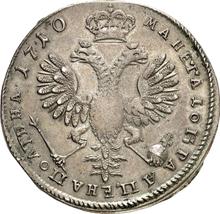Poltina (1/2 Rubel) 1710    "Porträt des Jahres 1707"