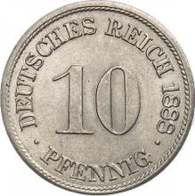 10 Pfennige 1888 D  