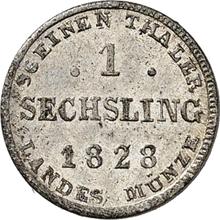 Sechsling 1828   