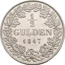 1/2 guldena 1847   