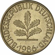10 Pfennig 1986 F  