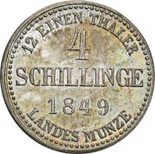 4 Schilling 1849    (Pattern)