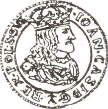 6 Groszy (Szostak) 1666  TLB  "Bust in a circle frame"