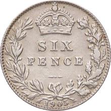 Sixpence 1905   