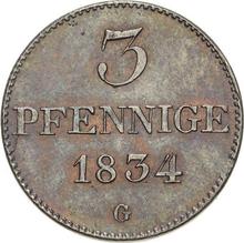 3 Pfennig 1834  G 