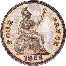4 peniques (Groat) 1862   