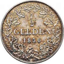 1/2 guldena 1856   