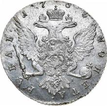 Rubel 1763 СПБ ЯI  "Z szalikiem na szyi"