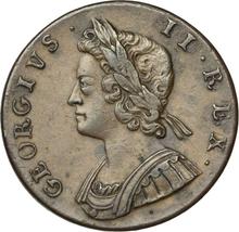 Halfpenny 1729    "Young Head"