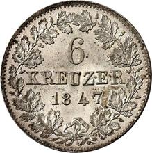 6 Kreuzer 1847   