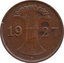 1 Reichspfennig 1927 F  