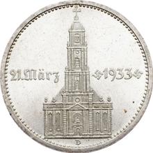 5 Reichsmark 1934 D   "Garrison Church (with date)"