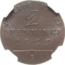 2 fenigi 1822 A  