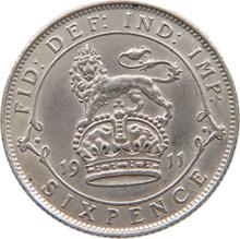 Sixpence 1911   