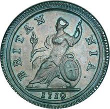 Halfpenny 1719    "First laureated bust"