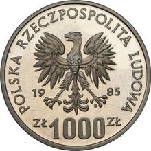 1000 Zlotych 1985 MW   "König Przemysł II" (Probe)