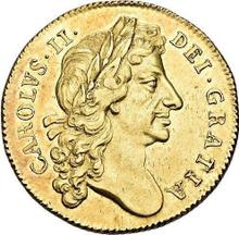 Two guinea 1677    "Second laureate bust"