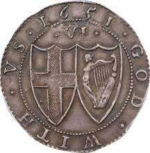 Sixpence 1651   
