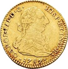 2 Escudos 1787 NR JJ 