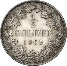 1/2 Gulden 1863   