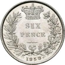 Sixpence 1858   