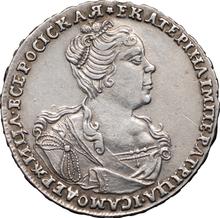 Poltina 1726    "Moscow type, portrait to the right"