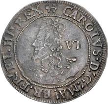 Sixpence no date (no-date-1642)    "Fifth portrait type"