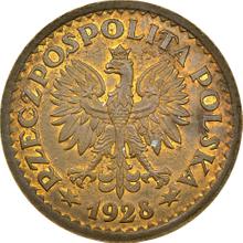 1 Zloty 1928    "Spikelets wreath" (Pattern)