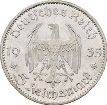 5 Reichsmark 1935 E   "Garrison Church (undated)"