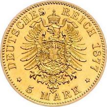 5 марок 1877 B   "Пруссия"