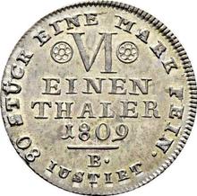 1/6 Thaler 1809 B  