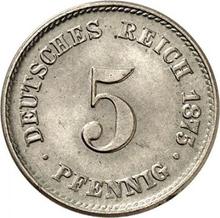 5 Pfennig 1875 E  