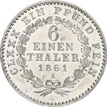 1/6 Thaler 1861 A  