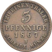3 Pfennig 1867 B  