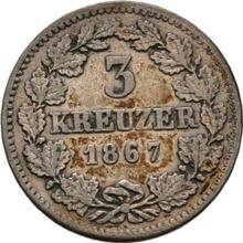 3 Kreuzer 1867   
