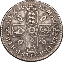 Shilling 1676    "Second laureate bust"