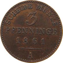 3 Pfennig 1861 A  