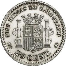 20 Céntimos 1869  SNM 