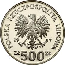 500 Zlotych 1987 MW   "Kasimir III der Große"
