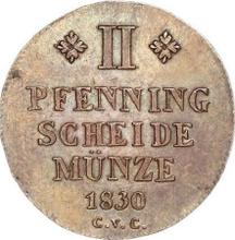 2 Pfennig 1830  CvC 