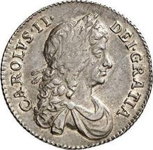 Shilling 1674    "Second laureate bust"