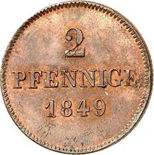 2 Pfennig 1849   