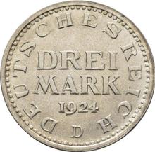 3 марки 1924 D  