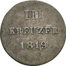 3 Kreuzer 1819   