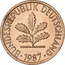 1 Pfennig 1987 F  