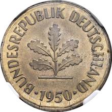 10 Pfennig 1950 F  