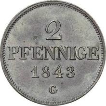 2 Pfennig 1843  G 