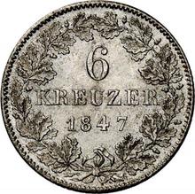 6 Kreuzer 1847   