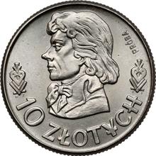 10 Zlotych 1960   KZ EJ "200th Anniversary of the Death of Tadeusz Kosciuszko" (Pattern)